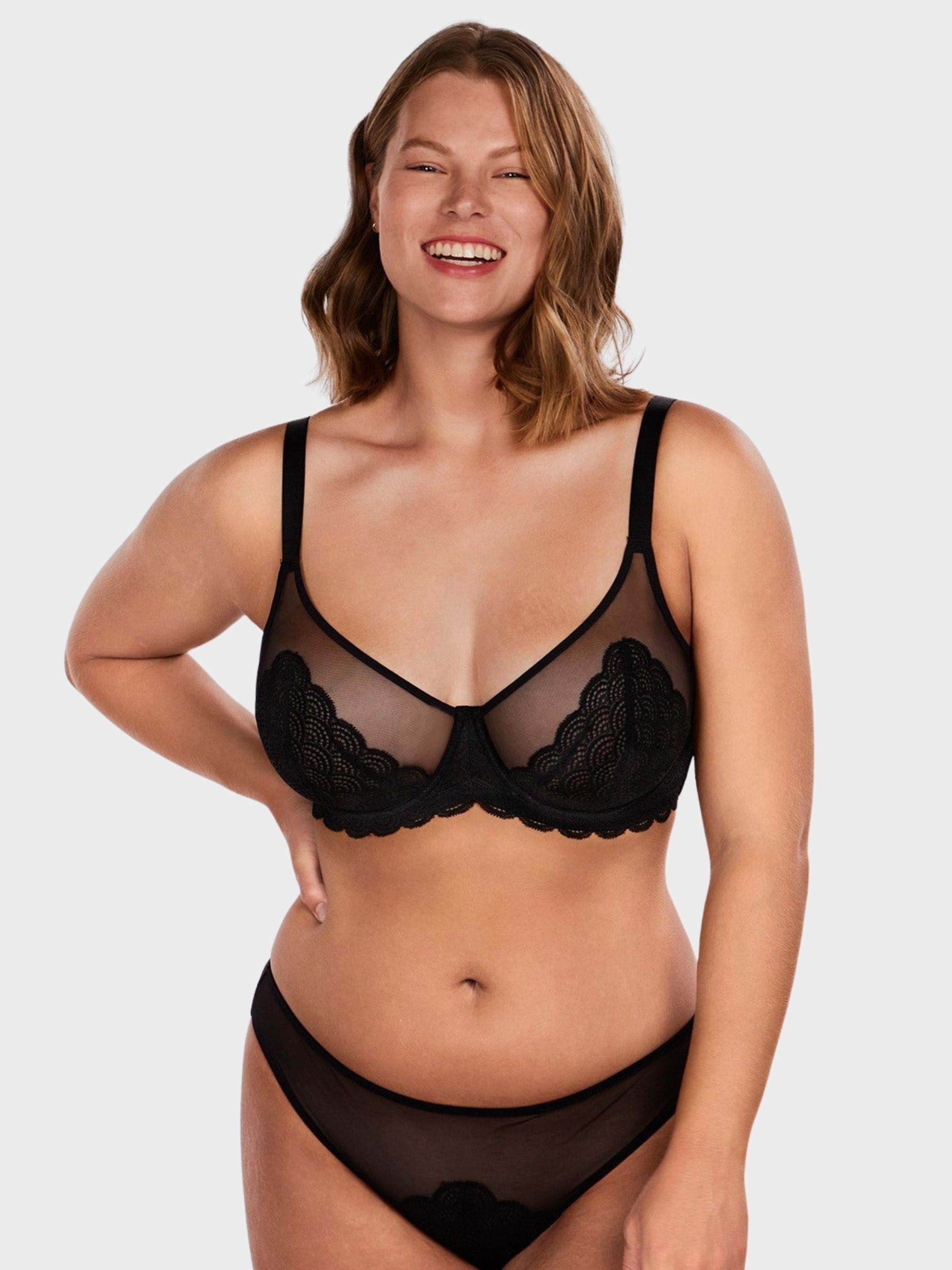 Mermaid Scales Lace Underwire Bra