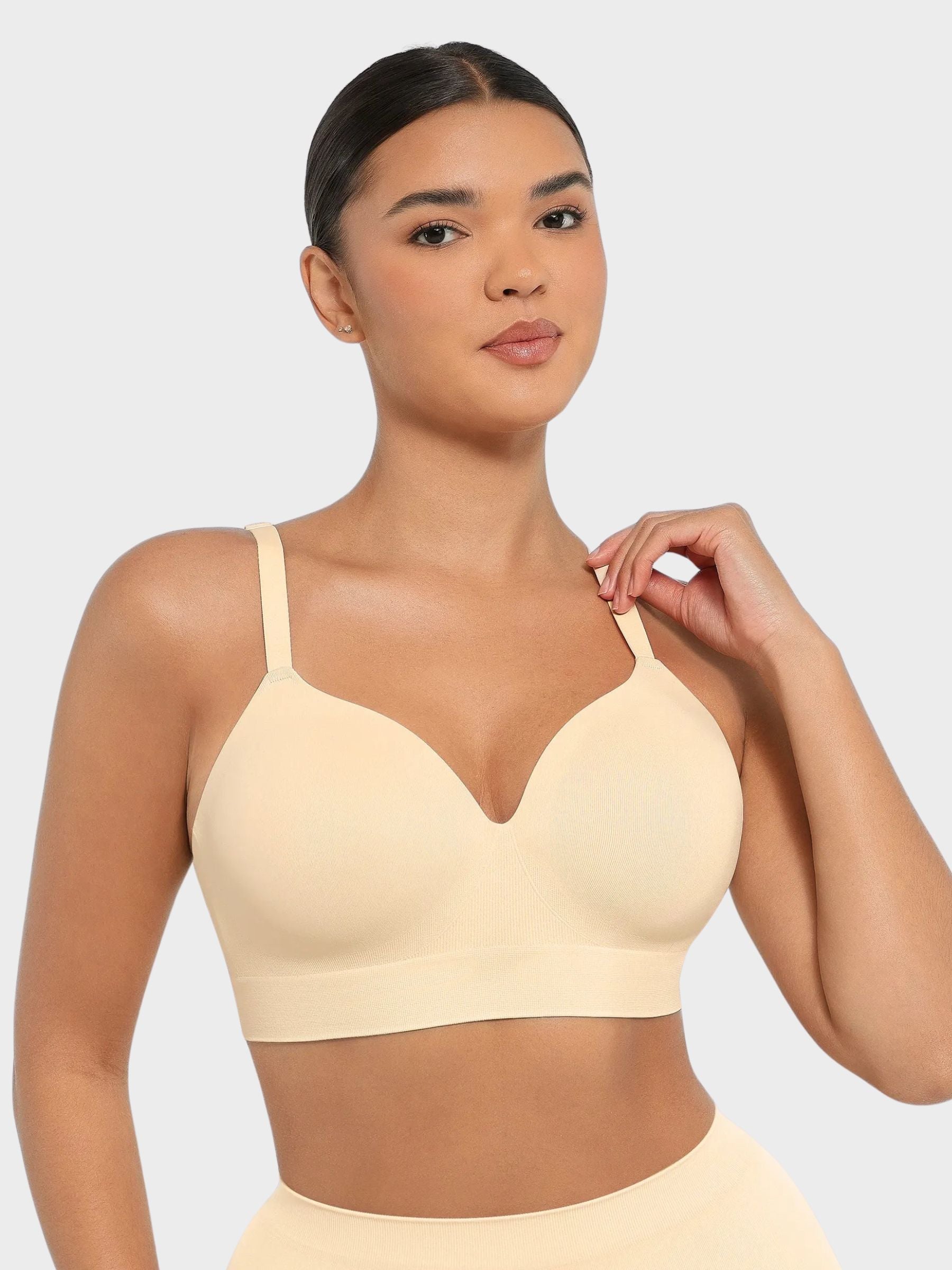 Wireless Push-Up Seamless Comfort Full Coverage Bra