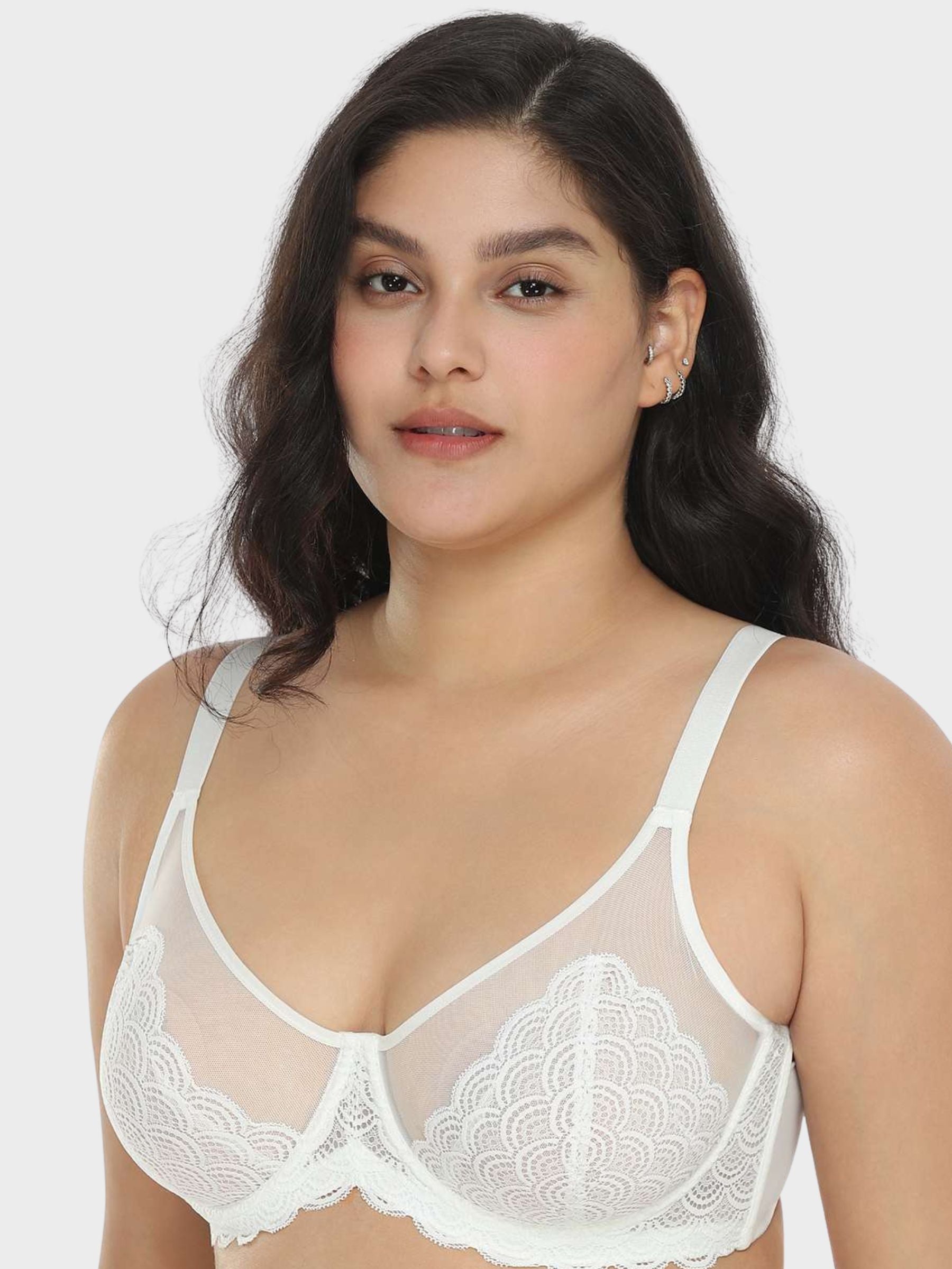 Mermaid Scales Lace Underwire Bra
