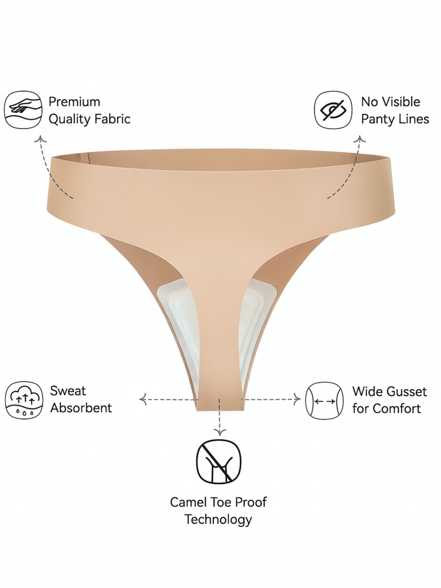 Invisible Camel Toe Thong