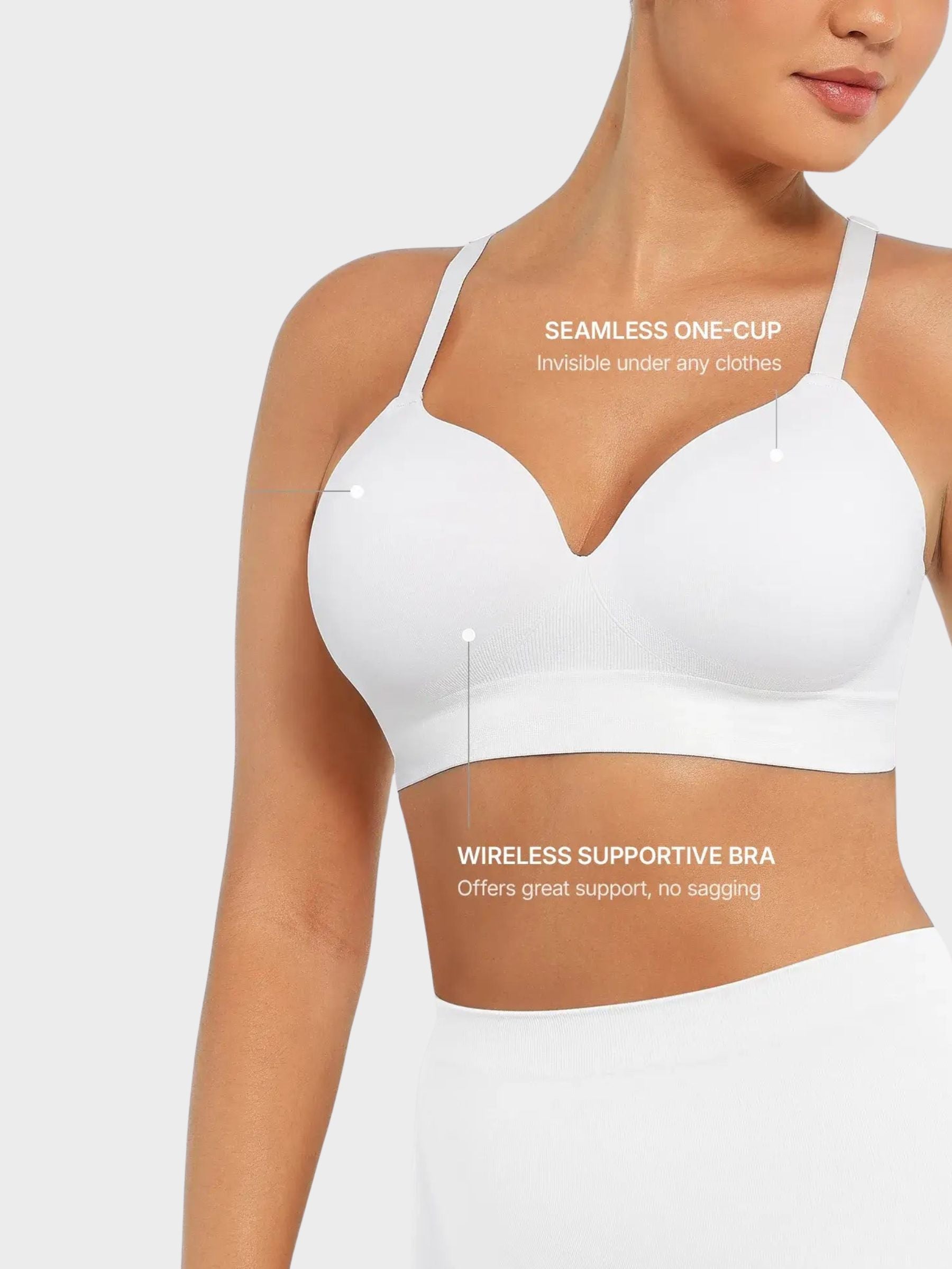 Wireless Push-Up Seamless Comfort Full Coverage Bra