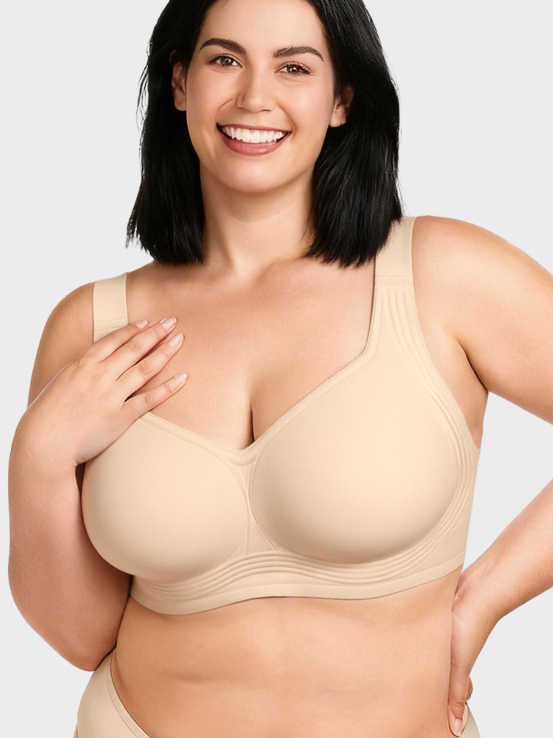 Comfortable Wireless Full Coverage Jelly Smoothing Bra