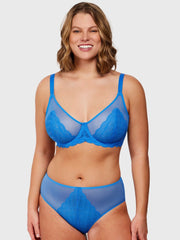 Mermaid Scales Lace Unlined Bra