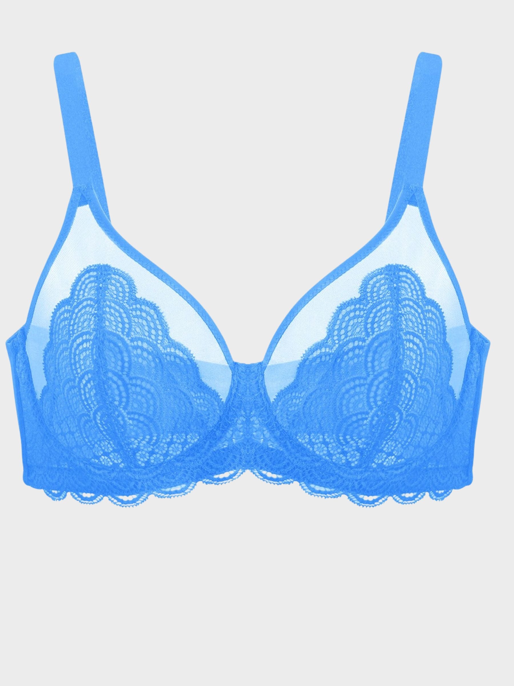 Mermaid Scales Lace Unlined Bra