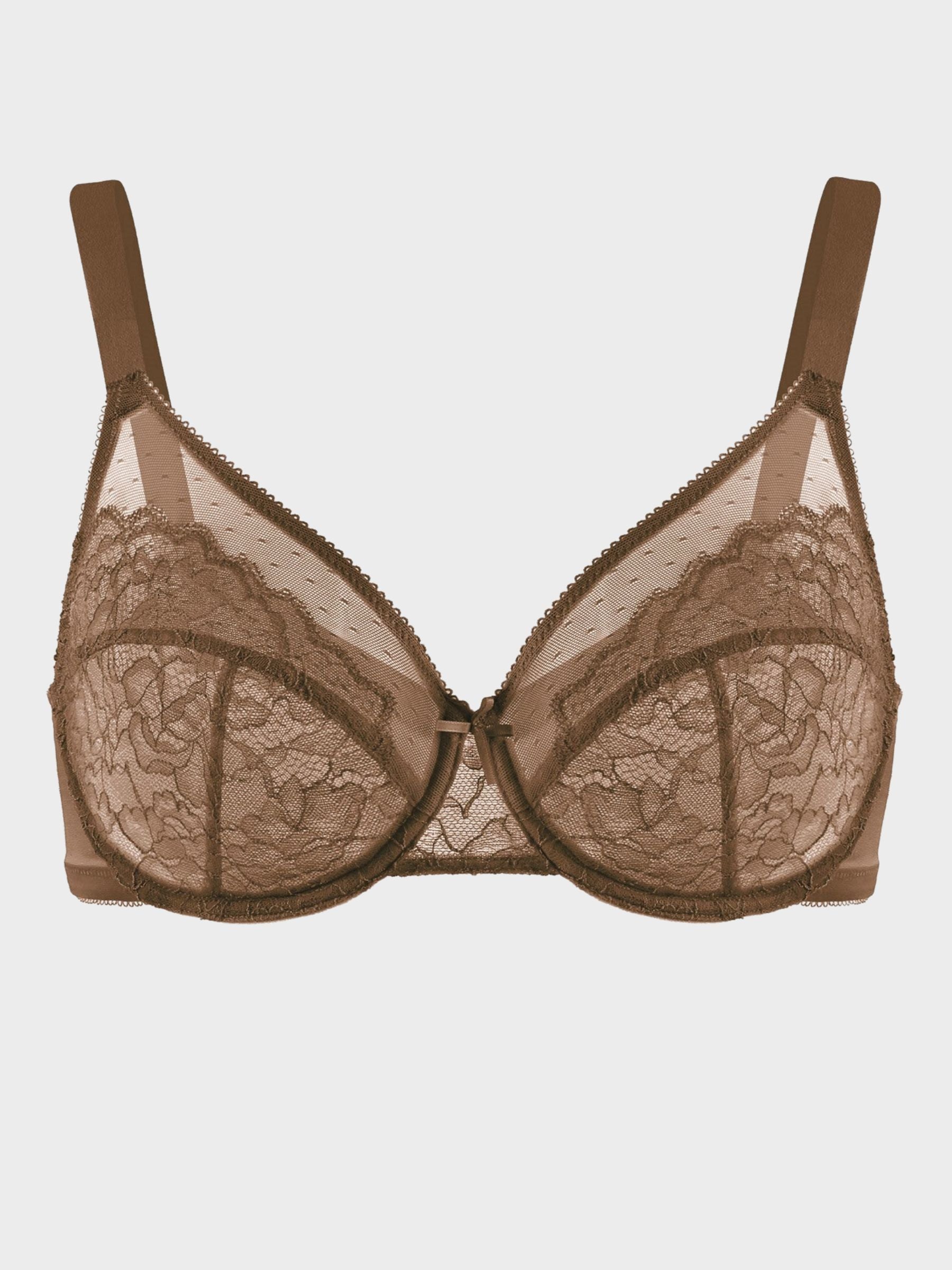 Enchante Lace Unlined Full Coverage Underwire Bra