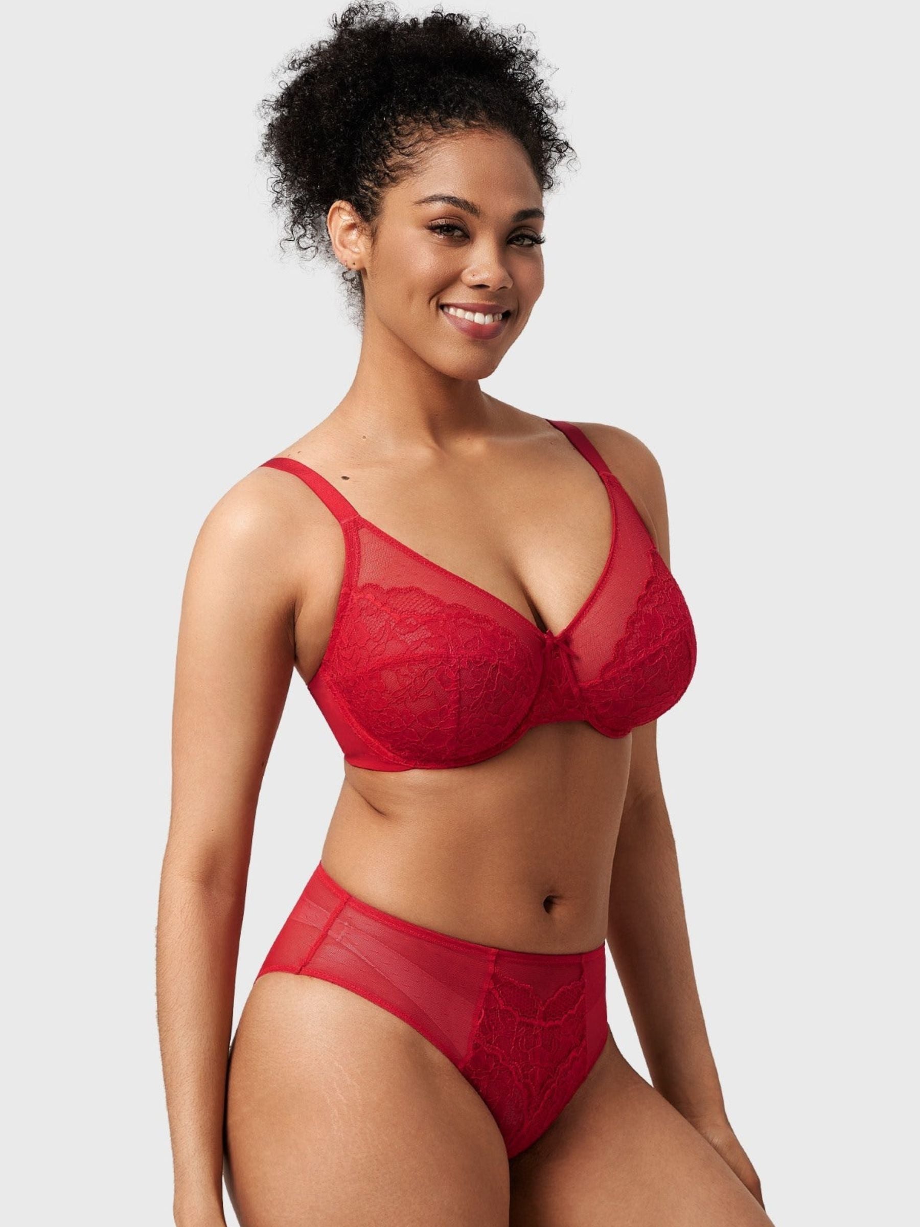 Enchante Lace Unlined Full Coverage Underwire Bra