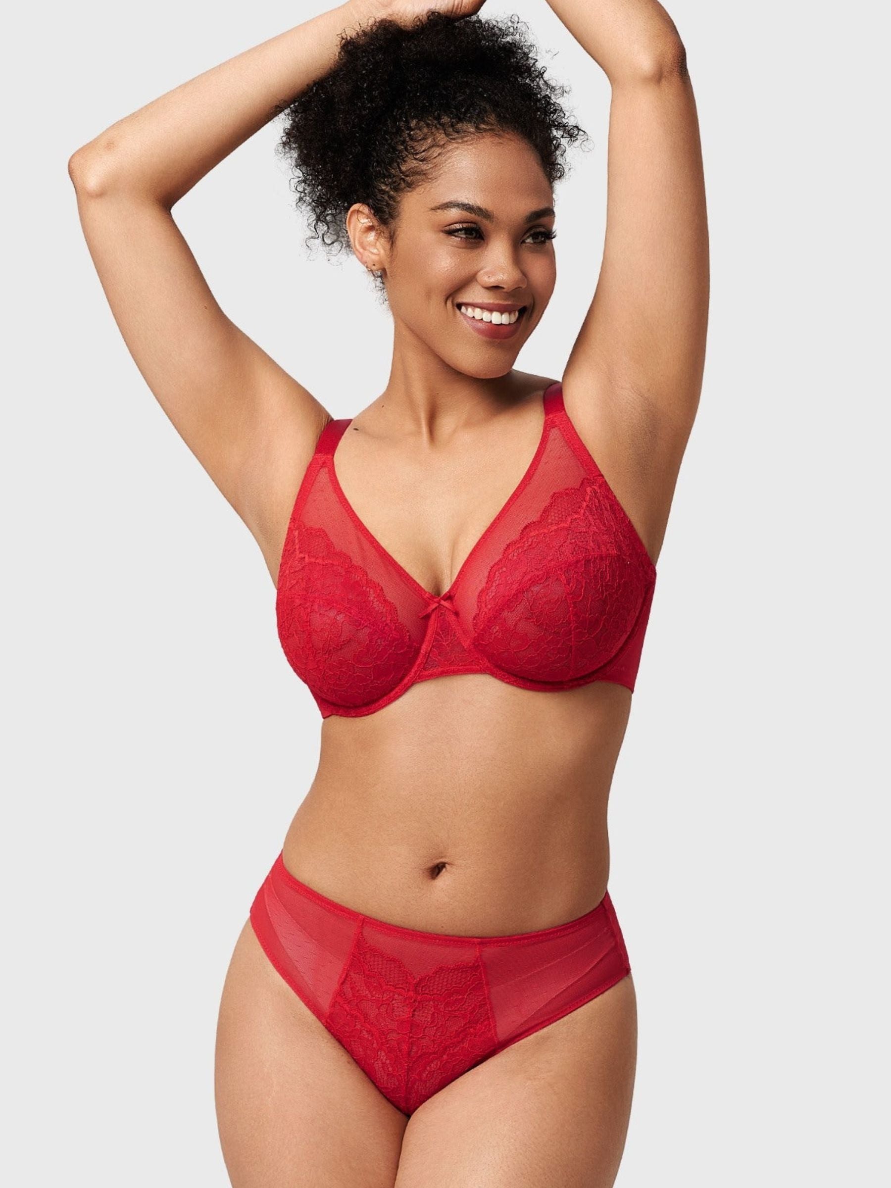 Enchante Lace Unlined Full Coverage Underwire Bra