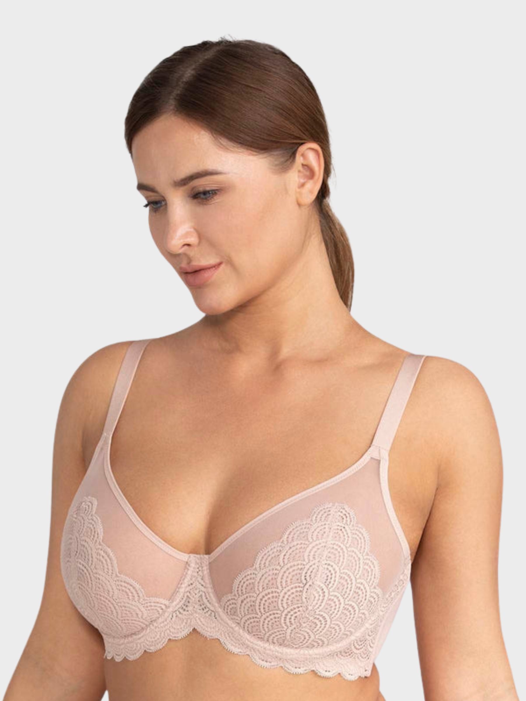 Mermaid Scales Lace  Unlined Underwire Bra