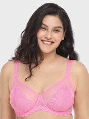 Mermaid Scales Lace Unlined Bra