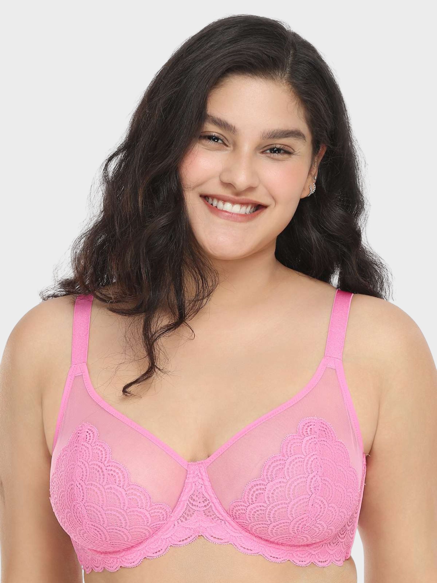 Mermaid Scales Lace Unlined Bra